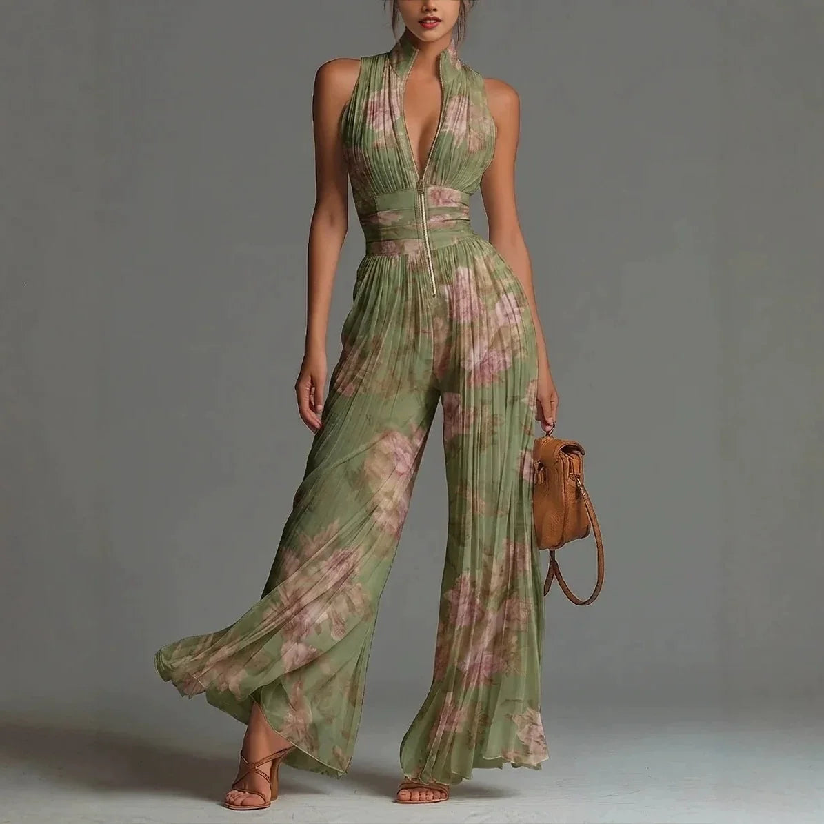 Isbel™ Elegant Floral Jumpsuit