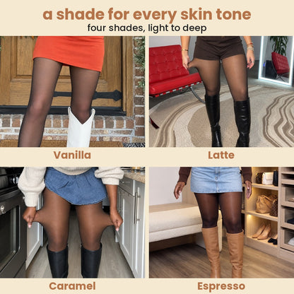 Auryve™ Sheer Illusion Fleece-Lined Tights